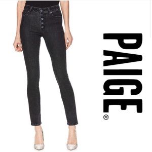 Size 25 Paige black button up jeans